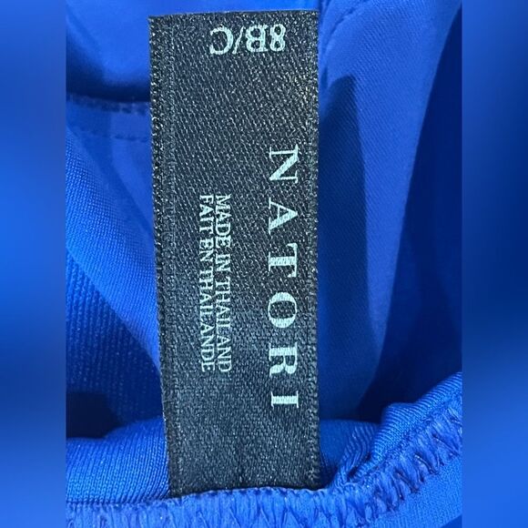 Natori Tummy Control Deco Blue Tankini top Size 6 B/C - Picture 5 of 6